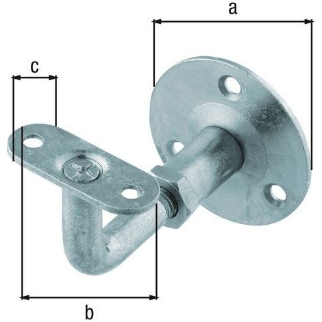 Supporto Rampa Regolabile Diametro 60Mm Zinco ALBERTS