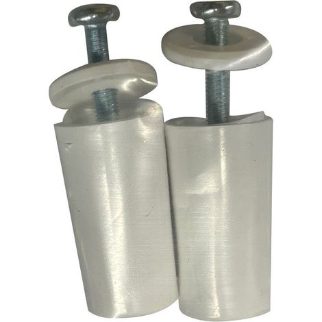 2 Paracolpi Bianchi per Tenda Lunghezza 40 mm Sotto blister