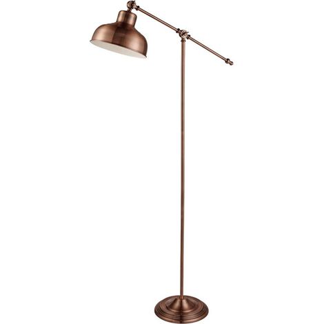 Lampadaire industriel ajustable Macbeth, cuivre antique cuivre antique (1/3)