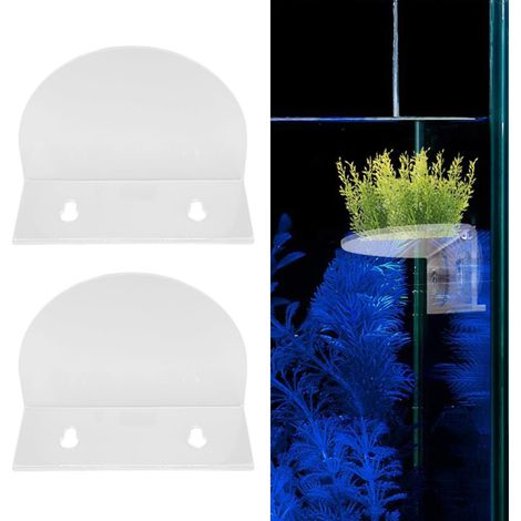 Soportes acrílicos para plantas, ideales para ventanas transparentes de acuarios, con ventosas resistentes (2 unidades) - Ledge Microgreens (1/5)
