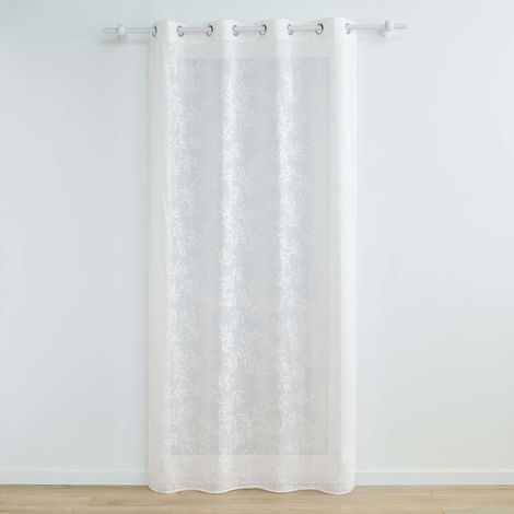 Rideau Voilage à Œillets "Karla" 140x280cm Blanc (1/5)