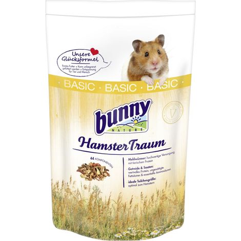 bunny HamsterTraum BASIC 600g für Hamster Futtertrog & Kleintierfutter
