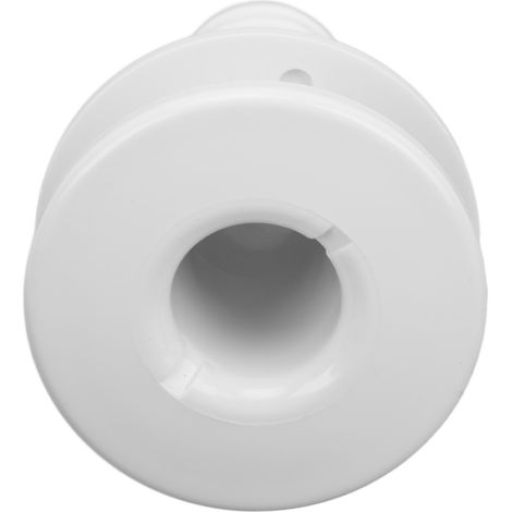 1-1/8 Zoll weißer Kunststoff-Bootsrumpfverbinder, Schlauchverbinder für Schiffsinstallationen, wasserdichte Verbindung für Wasserversorgungs- und Abwassersysteme, langlebiges nautisches Zubehör. (1/5)