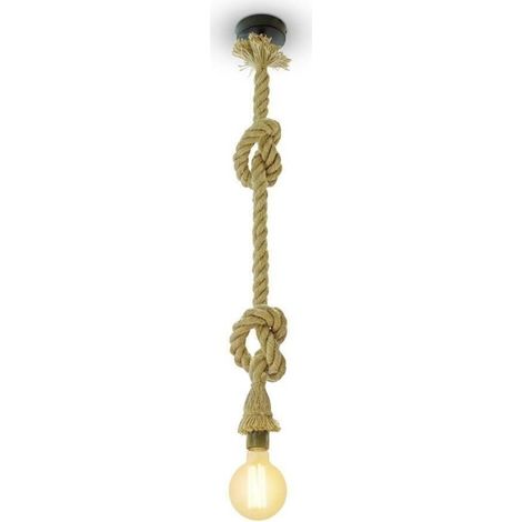 V-Tac – Suspension corde de chanvre 1.5m E27 – Éclairage nautique pour hôtels, bars et restaurants – Compatible avec ampoules LED jusqu'à 60W - VT-7118 (1/10)
