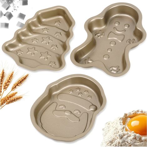 3 moldes para galletas navideñas para hornear galletas de Navidad (1/4)