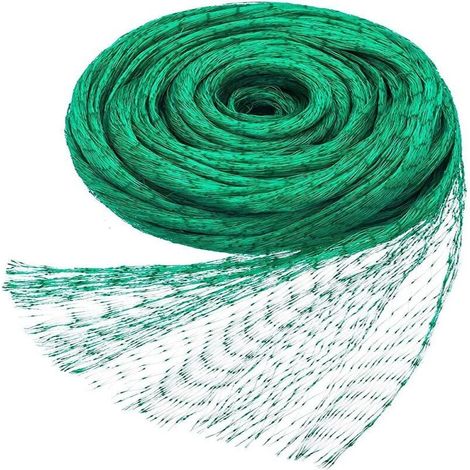 Filet De Protection Contre Les Oiseaux - Plastique Vert - 4 x 10 M - Pour Jardin Balcon Arbre Fruitier - 1 Pièce (1/2)