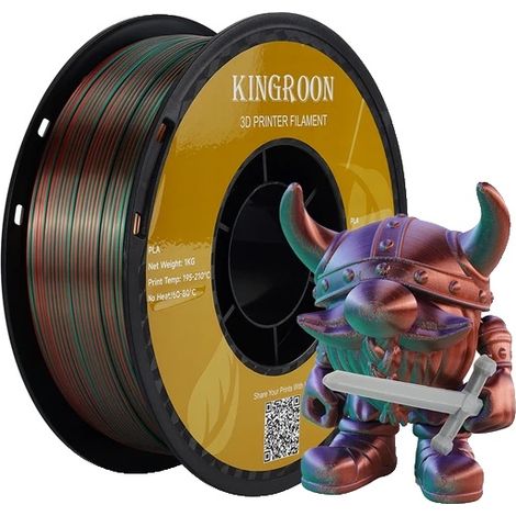 Filamento per stampa 3D, materiale PLA, bobina da 1 kg, G-1KG (1/2)