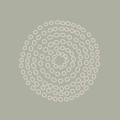 Tableau sur toile rond bohême 30x30 cm - Impression sur Toile Murale Décorative - Image imprimée en HD sur Toile - Toile sur Châssis en Bois FSC - Fabriqué en France