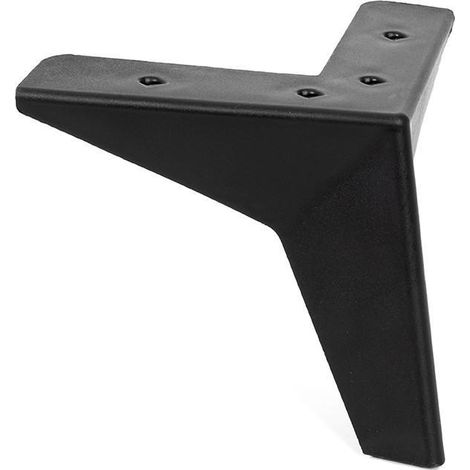 pata plástico modelo togo 130x130 acabado blanco mate, negro mate, madera acabado negro mate altura h100 (caja 220)