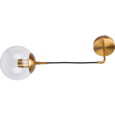 Nordisch-moderne LED-Wandleuchte, Glaskugel-Wandleuchte für Badezimmer oder Wohnzimmer, E27-Fassung, amerikanischer Retro-Stil, Leuchtmittel nicht enthalten (Spannung 110-240 V, Modell JS805) (1/5)