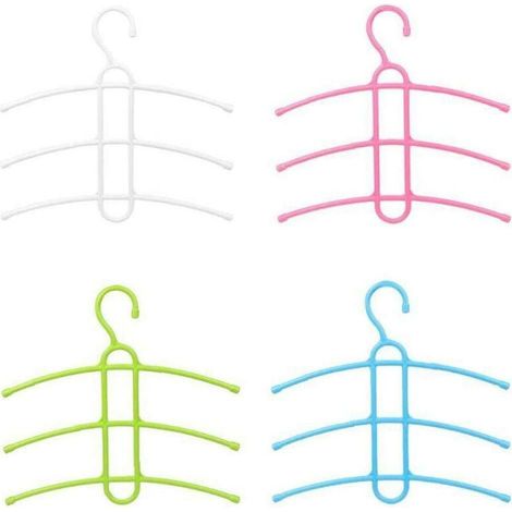 Hanger Rack Multi-Layer Fishbone Non-Slip Clothes Towel Organizer Rack Space Saver (1/5)