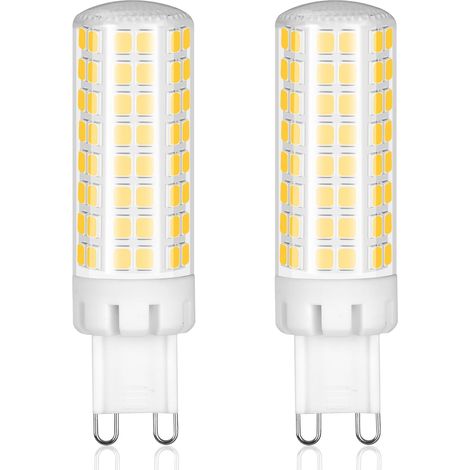 Lot de 2 Ampoules LED G9 7W (60W Équiv.), 950LM Blanc Neutre 4000K, Non Dimmable, Sans Scintillement (1/5)