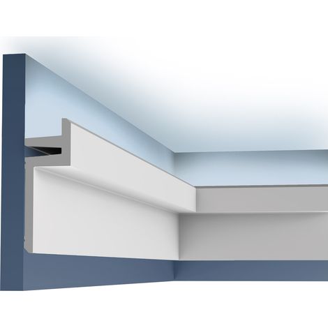 Cornisa Orac Decor C382 MODERN L3 Moldura para luz indirecta Moldura para decoración de pared y techo 2m