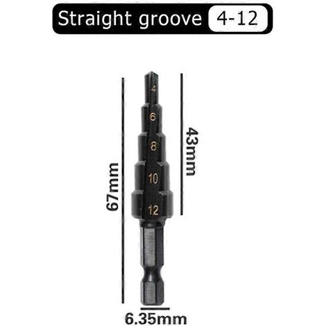 Forets en titane, mandrins en 3 parties, forets HSS 4-12 mm et 4-20 mm