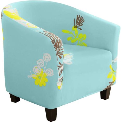 Housse de chaise élastique imprimée de canapé housse de protection amovible et lavable (partie e) (1/5)