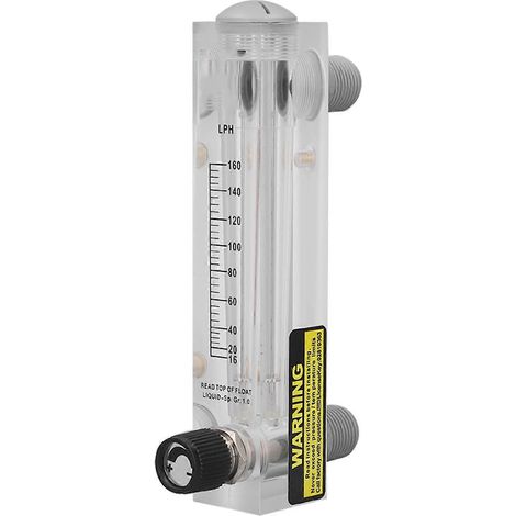 Débitmètre à liquide réglable 16-160 L/h, transparent, haute précision, type panneau (1/5)