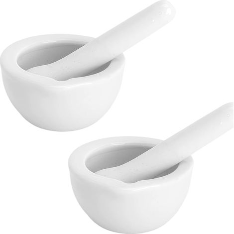 MöRser Mini Grinder with Pestle for Grinding Spices, Herbs, Garlic and Nuts, Ideal for Kitchens and Laboratories, Set of 2 (1/5)