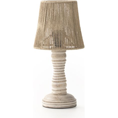 Jute-Tischlampe