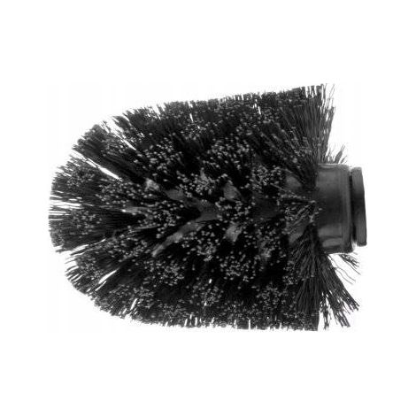 Cabeza de cepillo de WC negra 8 cm
