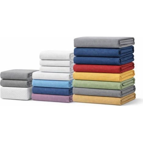 Lot de 4 Draps Housse Jersey- 90x200 cm - 100% coton - Bonnet 25 cm (1/4)