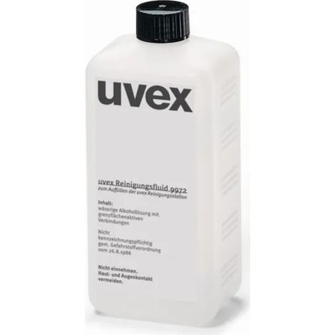 UVEX Reinigungsfluid 500ml für 9970.002 Reinigungsstation 9972.100 (1/2)