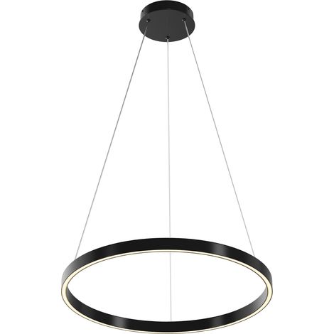 Lampada a sospensione ring LED 36W nero/bianco Maytoni (1/2)
