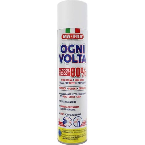 IGIENIZZANTE SPRAY BASE ALCOLICA 'OGNI VOLTA' ml 300  - MA-FRA