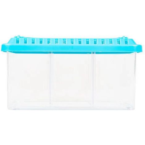 Aquarium en acrylique détachable 3 zones, petit Aquarium ornemental de bureau Transparent pour le bureau et la maison (1/5)