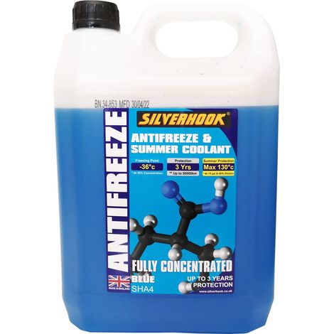 Silverhook SHA4 Fully Concentrated Antifreeze Blue 4.5 litre D/ISHA4