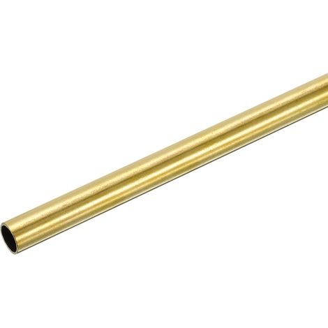 Brass Tube, 9mm OD 0.5mm Wall Thickness 250mm Length Round Pipe Tube for Industry, DIY Projects (1/5)