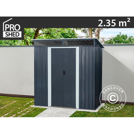 Garden Shed with Skylight 1.95x1.21x1.96 m, 2.35 m², ProShed®, Anthracite/White (1/2)