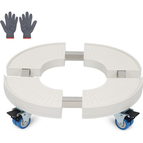 SWANEW Carrello per piante. vassoio arrotolabile. dimensioni regolabili da 38 a 52 cm.con ruote girevoli a 360° (1/5)