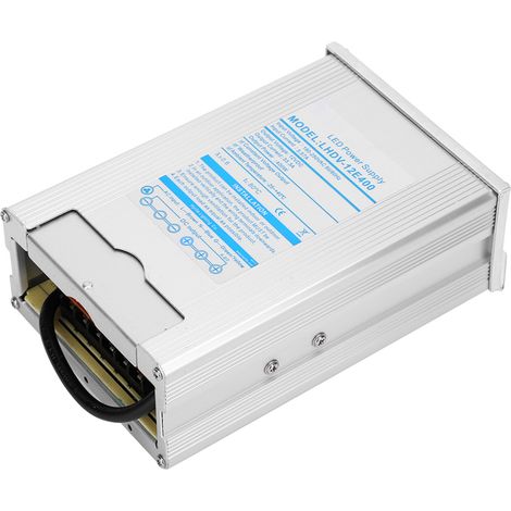 Alimentation à découpage étanche à la pluie pour module d'éclairage LED en alliage d'aluminium 400W (LHDV&820912E400 12V) (1/5)