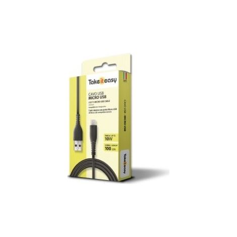 Cavo Ricarica USB-A Micro USB 10 W Take It Easy (1/2)