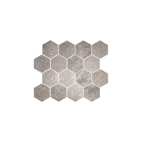 Carrelage imitation pierre Zap Gris - 24,8x28,8 hexagonale