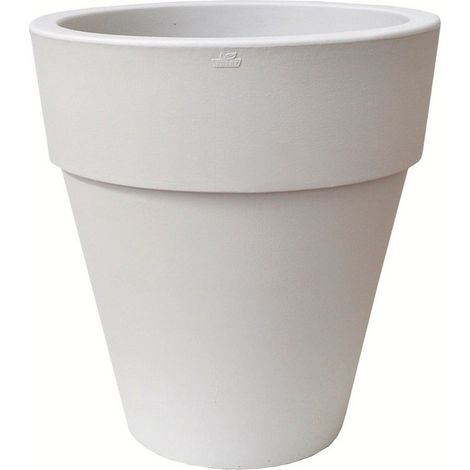 Florero Polignano con Banda 70 cm - Blanco Perla