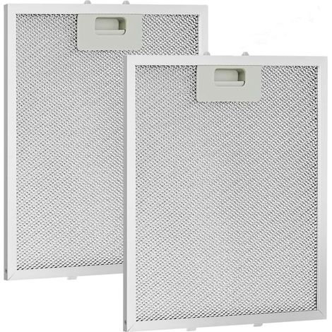 Ulisem 2 pièces Filtre à Graisse Métallique pour Hotte Aspirante 320x260mm,Filtre en Maille Ac (1/5)