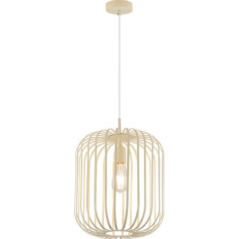 Suspension décorative 1xE27 23W IP20 – Beige (1/4)