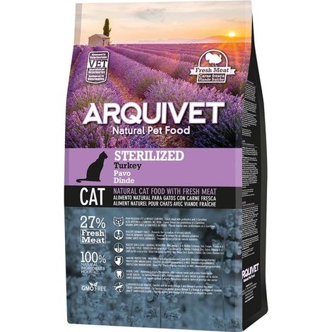 Cibo secco Arquivet per gatti sterilizzati al gusto di tacchino, 1,5 kg