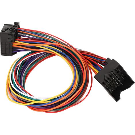 Cable adaptador de extensión universal Crezuo de 40 pines, rendimiento estable, arnés de cableado para radio de coche, 60 cm / 23,62 pulgadas-Crezuo