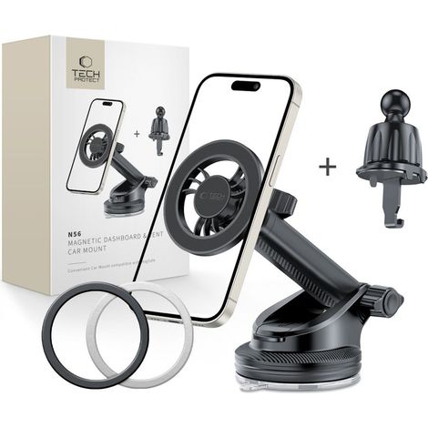 MagSafe Magnetische Auto-Smartphone-Halterung – Schwarz (1/5)
