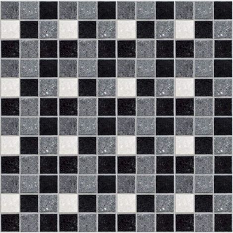 Papier peint mosaïque, papier peint imitation carrelage, stickers muraux pour salle de bain, cuisine et toilettes, autocollant, imperméable et résistant à l'huile, PVC, 10 x 10 cm, 19 pièces