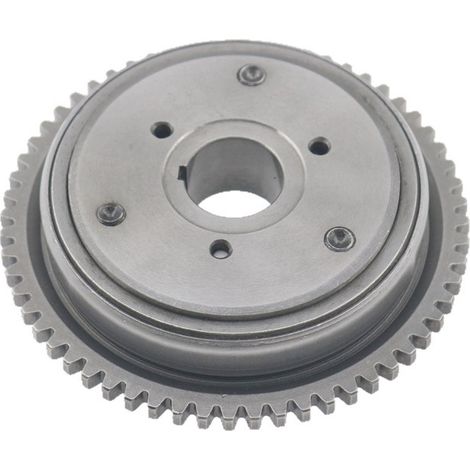 Disque de démarreur et ensemble d'embrayage à roue libre pour cyclomoteur/moto GY6-125 Haomai 125 Kymco 125 (1/5)