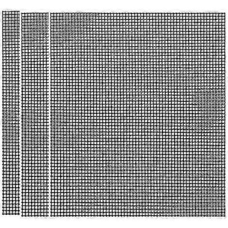 Ensemble de 3 tapis de barbecue antiadhésifs et résistants aux hautes températures, filet de barbecue extérieur (1/5)