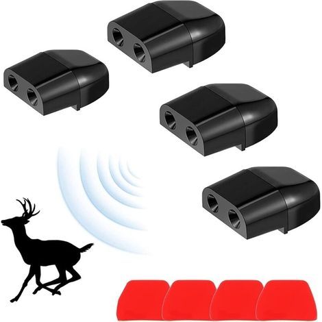 Set di 4 fischietti di avvertimento, fischietti di avvertimento per cervi, fischietto a ultrasuoni per animali selvatici, per auto, camion, motociclette, per evitare di investire animali e proteggere  (1/5)