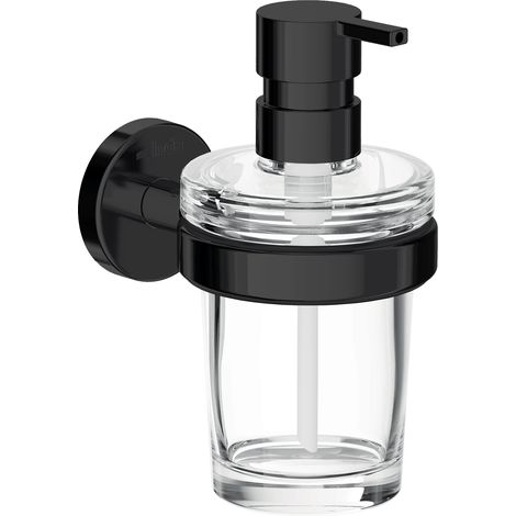 Inda - Gealuna Wandseifenspender schwarz / transparent 250 ml