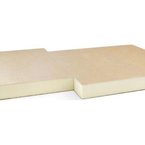 Panneau d'isolation Eurothane BR-Bio 160mm – 0,6x0,6m – Résistance à la compression ≥ 150 kPa – Isolation thermique efficace – Recticel