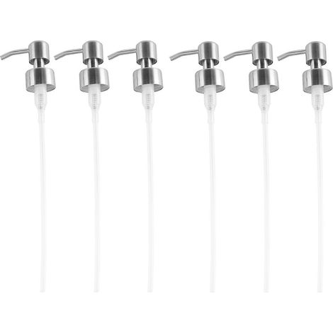 Pompe de remplacement pour distributeur de savon - Pompe en acier inoxydable 304 pour distributeur de savon et de lotion pour flacons à col standard de 28/400 ml (1/5)