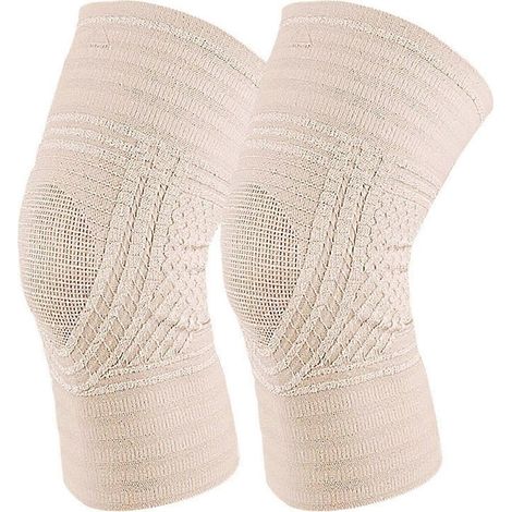Genouillère élastique (L) pour personnes âgées sensibles au froid, fine et confortable, avec technologie anti-migration, couleur (1/5)