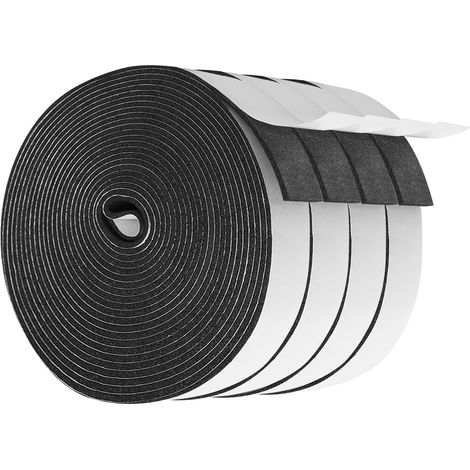 Joint Porte Mousse Adhésif, Isolation Fenêtre, EPDM 3x12mm, 4x5 m (1/5)